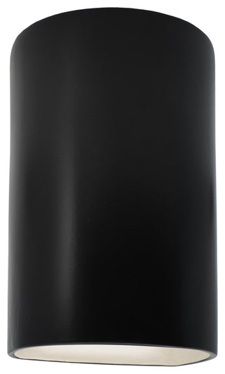 Ambiance, Small Cylinder, Closed Top Wall Sconce, Carbon Matte Black