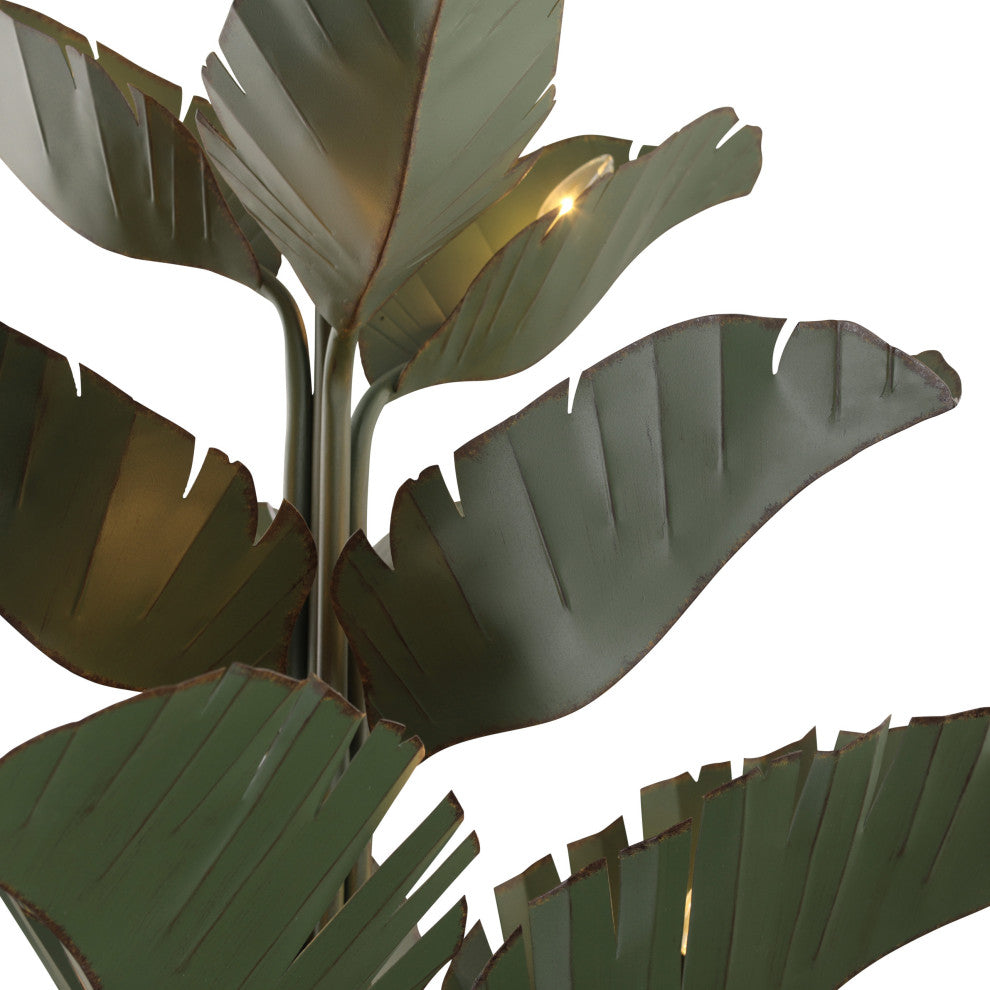 Banana Leaf 9-Lt Chandelier
