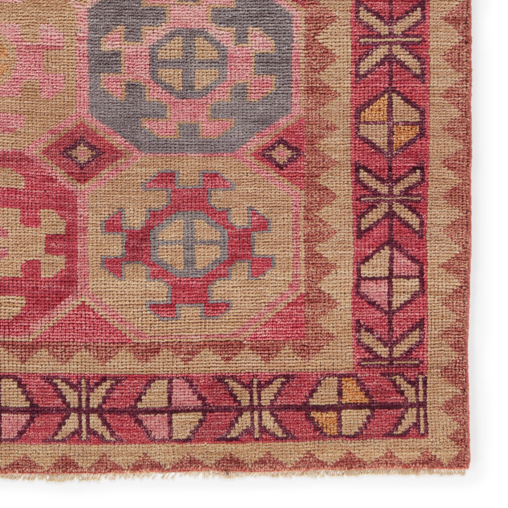 Jaipur Living Zetta Hand-Knotted Medallion Pink Rug, 8'x10'