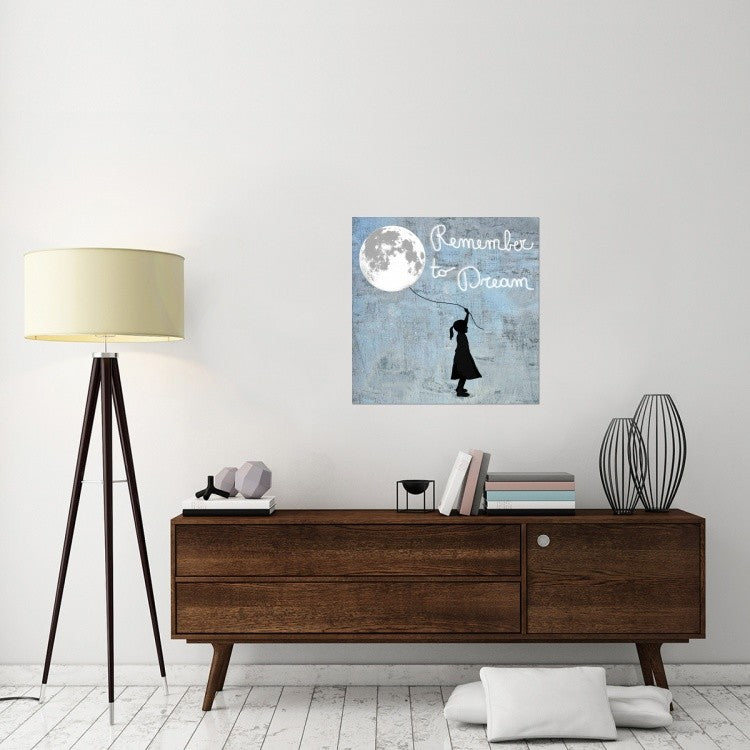 "Remember to Dream" Stretched Canvas Giclee by Masterfunk Collective, 30x30"
