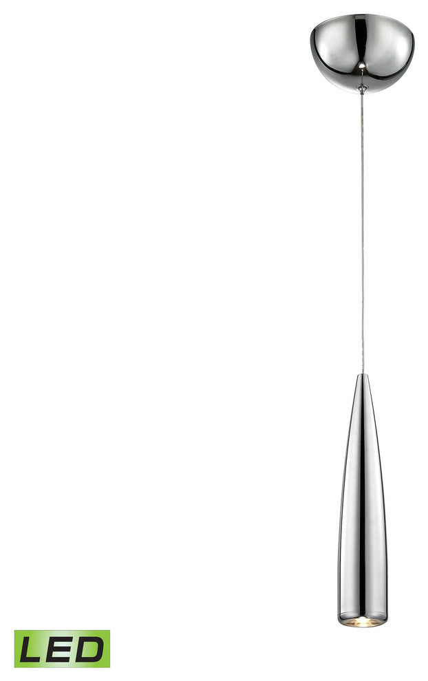 Elk Lighting Century 1 Light LED Pendant, Chrome