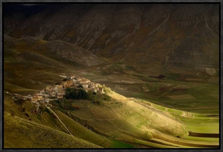 "Sun Ray" Framed Canvas Giclee by Peter Banny, 23x16"