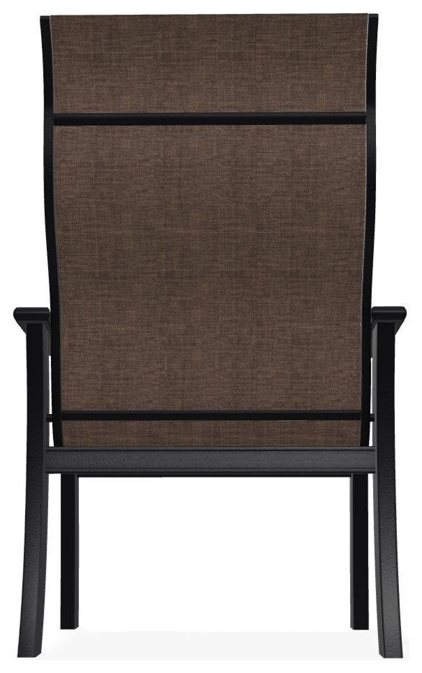 St. Catherine Sling Outdoor Armchair, Mocha/Black