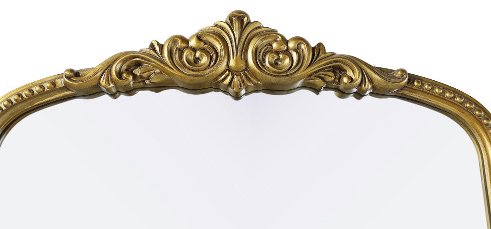 Home Living Vintage Resin Mirror 30x72, Antique Brass