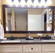 Pendleton Framed Wall Mirror, Bronze, 20" X 54"