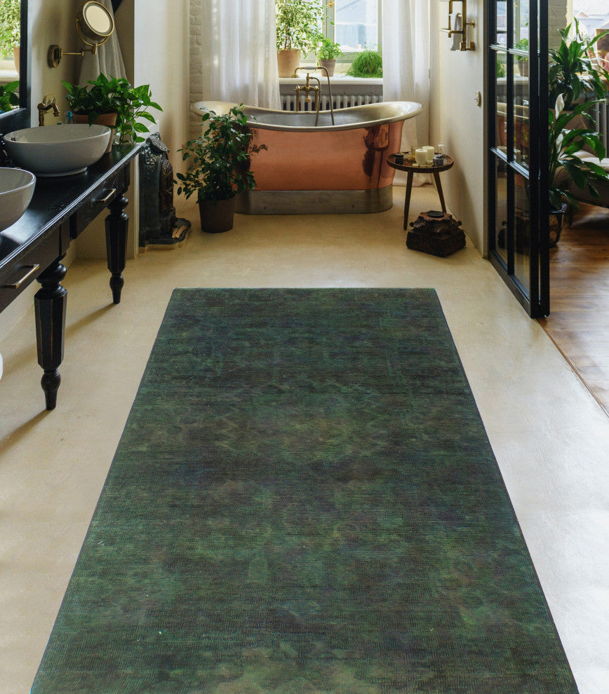 Vintage Distressed Rainbow-dyed Aden Purple Runner