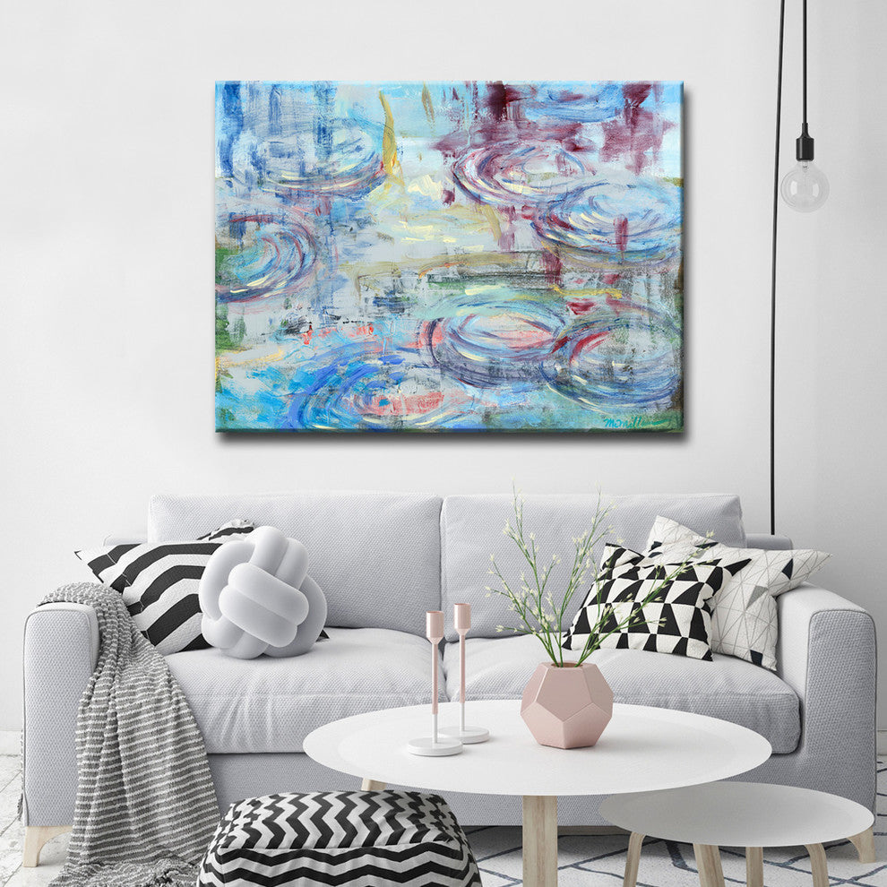 Raindrops' Canvas by Leslie Owens, 30"x20"
