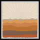 "Enchanting Sun Rays" Framed Painting Print, 18x18