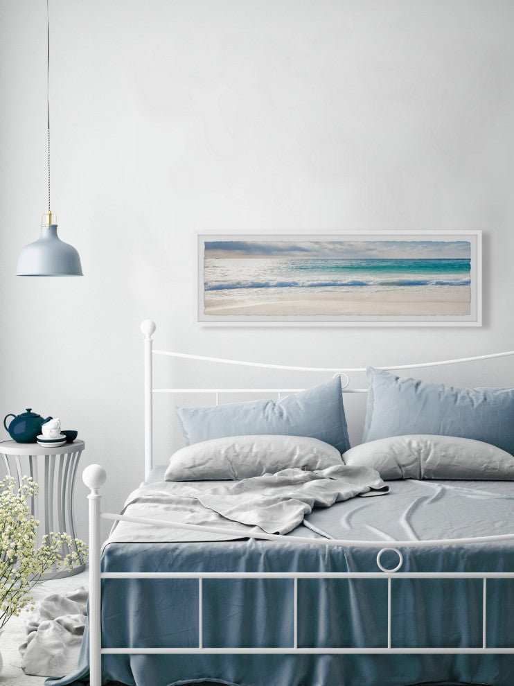 "Swim With the Tide" Framed Painting Print, 45x15