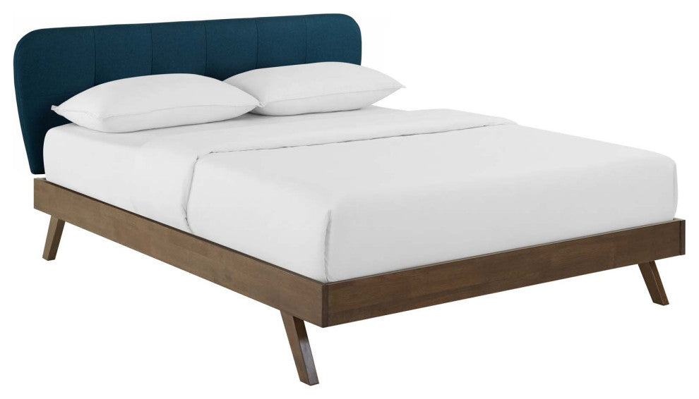 Gianna Queen Upholstered Polyester Fabric Platform Bed by Modway