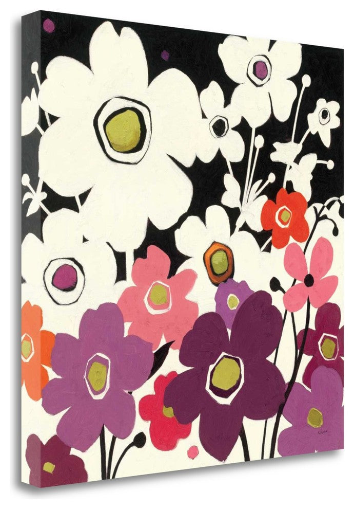 "Flower Power II" By Shirley Novak, Giclee Print on Gallery Wrap Canvas