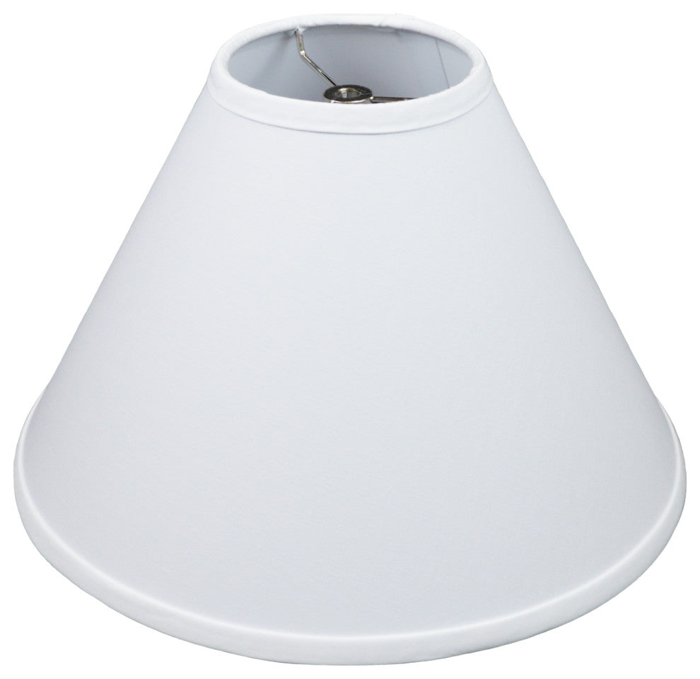 Fenchel Shades 5"x14"x10" Spider Attachment Empire Lamp Shade, Linen White