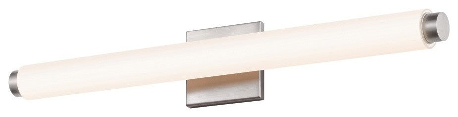 Tubo Slim LED Contemporary 24" LED Bath Bar, Nickel