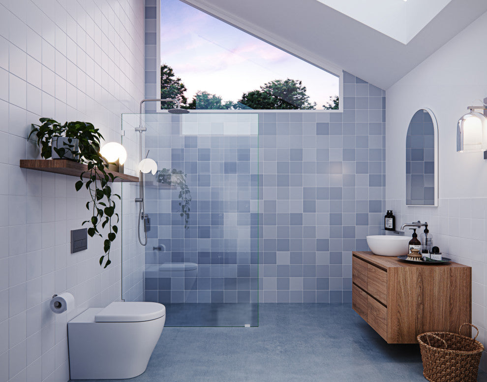 78"x46" Frameless Shower Door Single Fixed Panel, Brushed Nickel