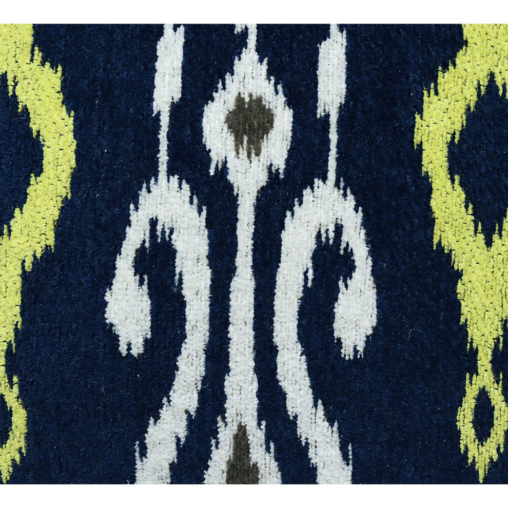 Navy Blue Machine Woven Jensen Throw Pillow, 20" x 20"