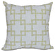 Bamboo 2, Geometric Print Pillow, Green, 16"x16"