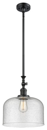 X-Large Bell 1-Light Mini Pendant, Matte Black, Seedy