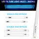 Luxrite 12-Pack 4FT T5 LED Tube Light 24W 4CCT Ballast Bypass 3200LM