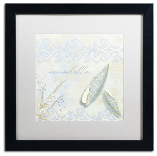 Color Bakery 'She Sells Seashells II', Black Frame, White Mat, 16x16