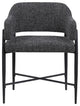 Dame Upholstered Dining Chair, Black