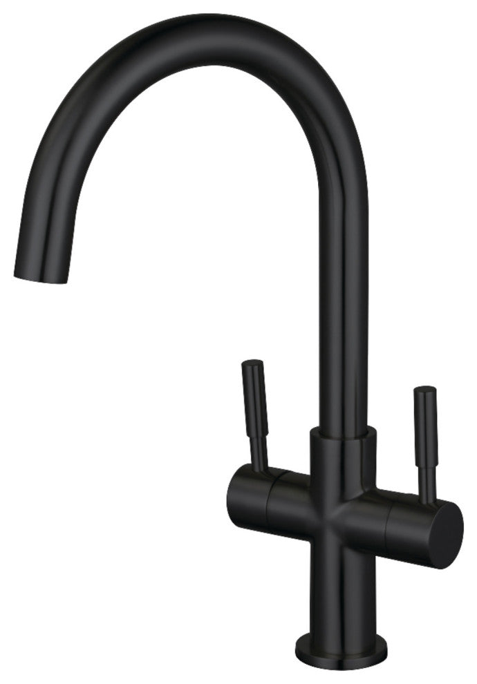 Fauceture LS8290DL Concord Two-Handle Vessel Faucet, Matte Black