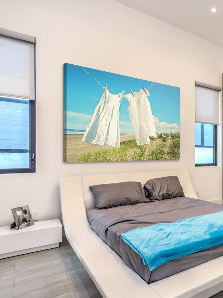"In the Breeze" by Sylvia Cook Painting Print Wrapped Canvas, 36x24