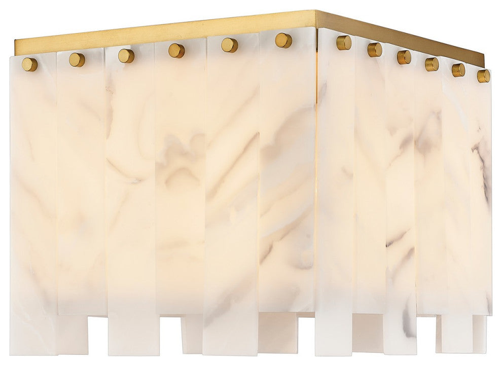 Zlite 345F13-RB 4-Light Flush Mount, Alabaster