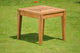 3-Piece Outdoor Teak Dining Set, 23.5" Square Table, 2 Devon Arm Chairs