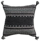 Surya Trenza TZ-001 18"x18" Pillow Cover, Charcoal/Light Gray/Black