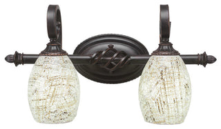 Elegante 2-Light Bath Bar, Natural Fusion