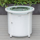 LeisureMod Walbrooke Patio Conversation Set With Fire Pit Table, Charcoal