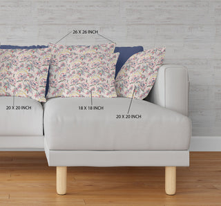 20" Pink Yellow Roses Indoor Outdoor Throw Pillow