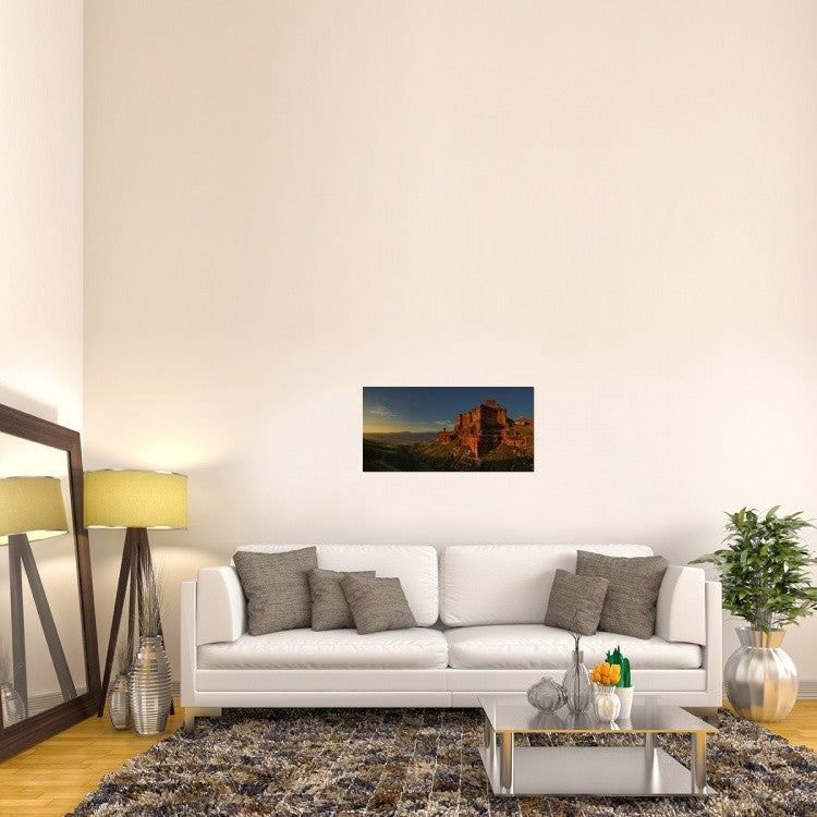 "Small Canyon" Stretched Canvas Giclee by David Martin Castan, 36x18"