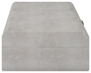 Uttermost 17995 Lalique 4-1/2" Tall MDF Boxes - Brushed Antique Brass / White