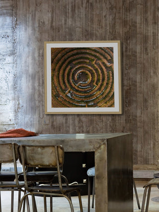 "Crop Circle" Framed Print by Karolis Janulis