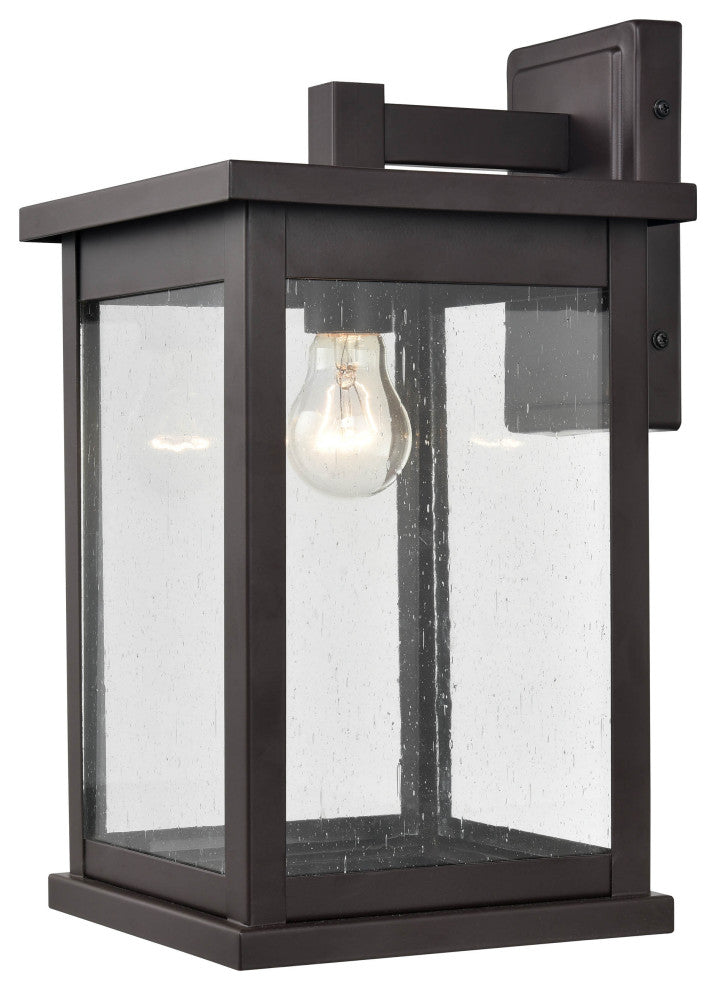 1 Light 8.5 in. Powder Coat Bronze Outdoor