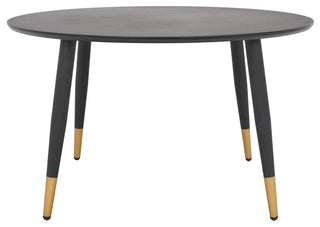 Safavieh Beck Round Coffee Table, Black/Gold