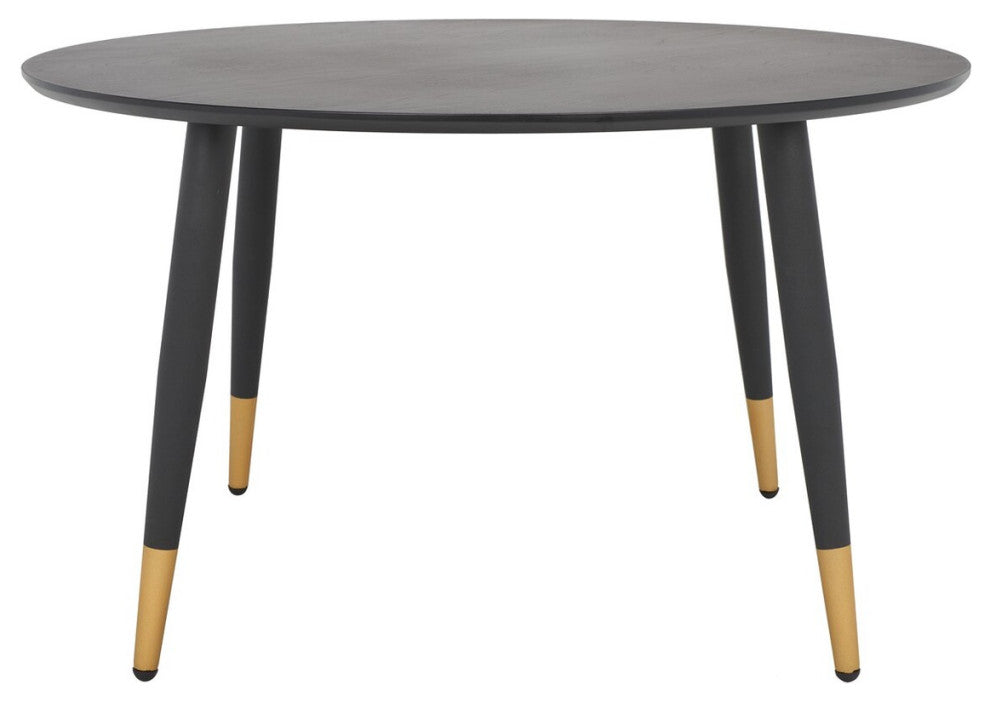 Safavieh Beck Round Coffee Table, Black/Gold