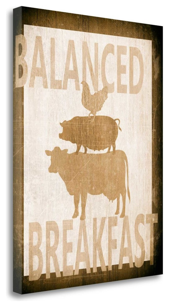 "Balanced Breakfast Two" By Alicia Soave, Giclee Print on Gallery Wrap Canvas