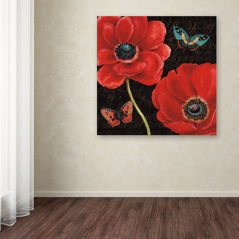 'Petals and Wings II' Canvas Art by Daphne Brissonnet