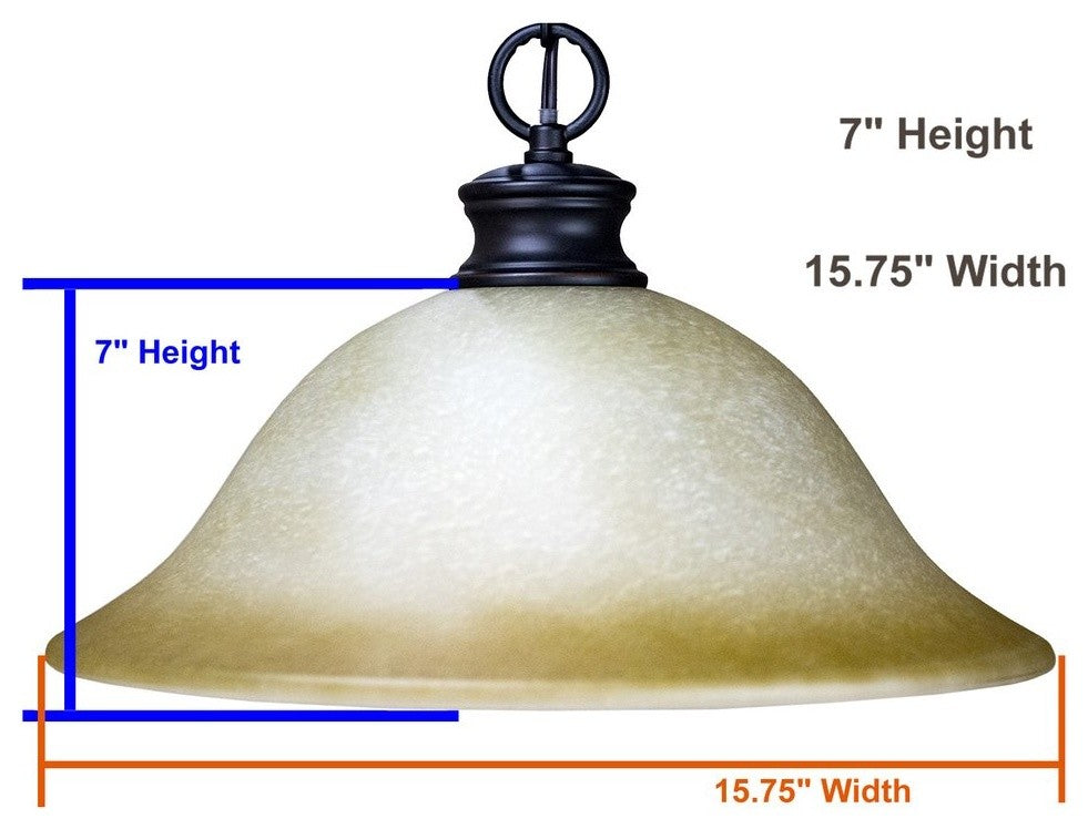 Plug In Swag Pendant Light Oil Rubbed Bronze Glass Shade