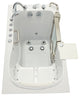Ella Elite 32"x52" Acrylic Massage Walk-In Bathtub Inward Swing Door, Dual Drain