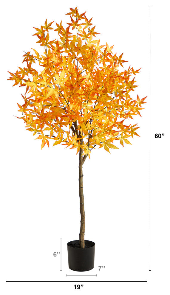 5'' Autumn Maple Artificial Tree