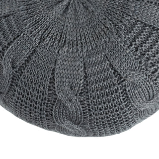 Vibe by Millie Solid Gray Round Pouf