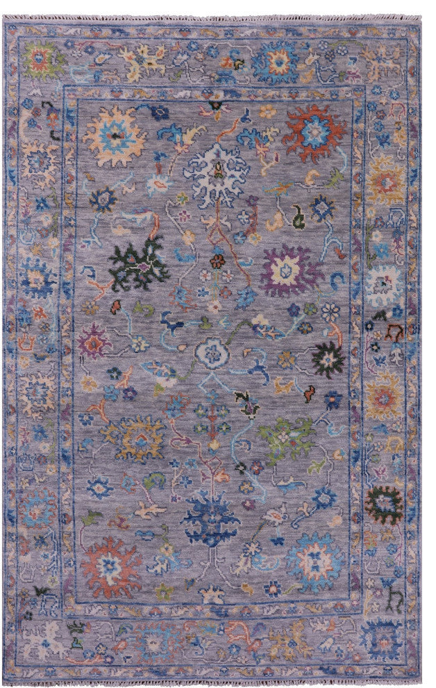 6' 0" X 9' 3"  Turkish Oushak Hand Knotted Wool Rug - Q15602