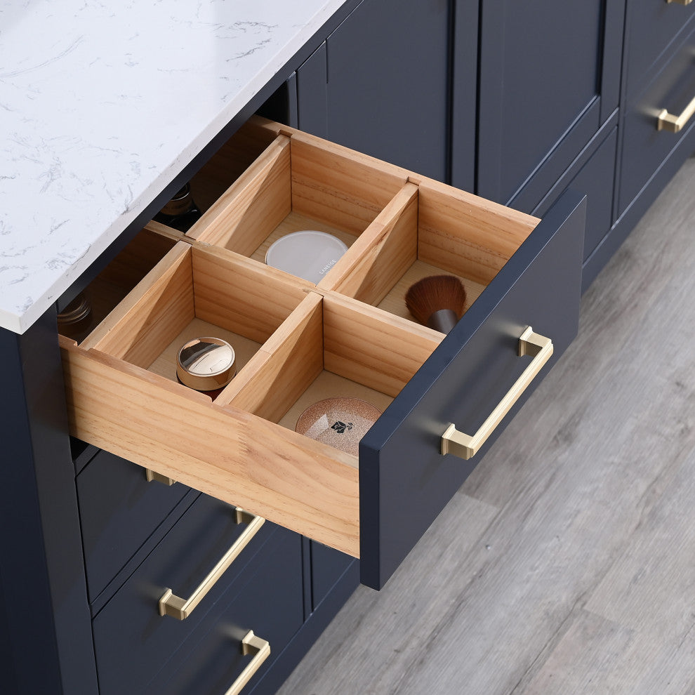60" Bathroom Cabinet Countertop Set, Blue