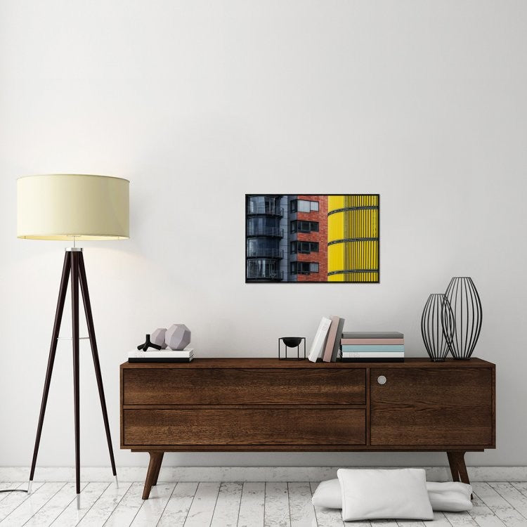 "Opposite Attraction Ii" Framed Canvas Giclee by Benjamin Brosdau, 31x21"