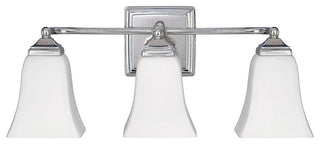Capital Lighting 3 Light Vanity Fixture, Polished Nickel