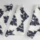 Ikat Printed Cotton Table Runner and Placemats, Ikat Blue