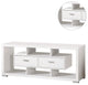 59" 2-drawer Rectangular TV Console, White
